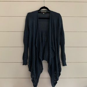 Pink Rose blue knit cardigan